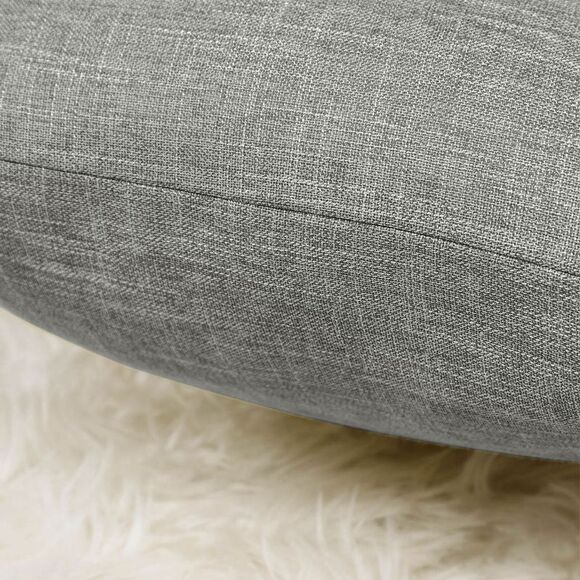 2pcs Linen Throw Pillow Covers Blank Cotton Square Cushion Cover Gray - Picture 6 of 6